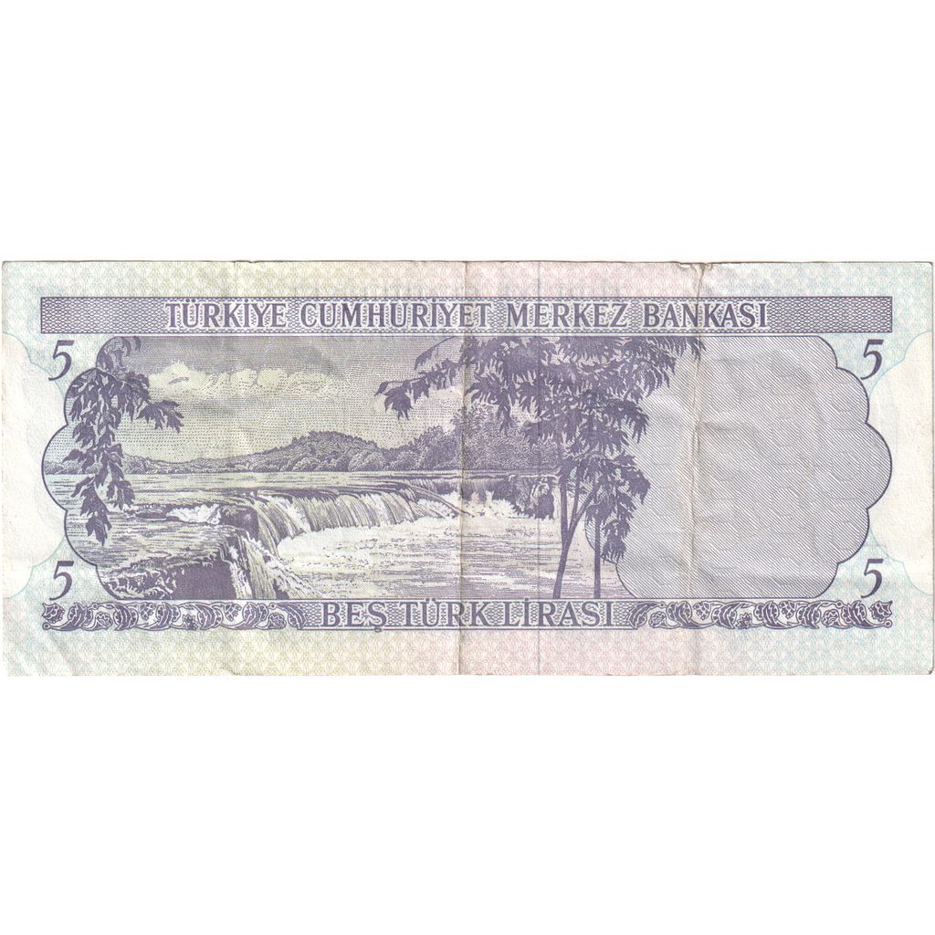 Turska,
5 lira,
AU (55-58)