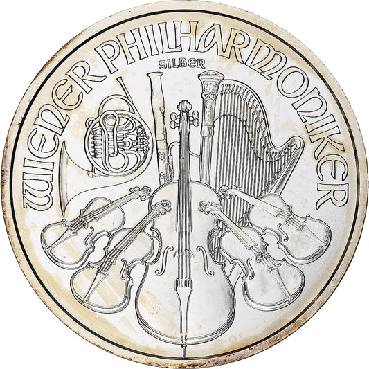 Austrija, 
  
  1-1/2 eura / 1 oz, 
  
  Filharmonijski orkestar